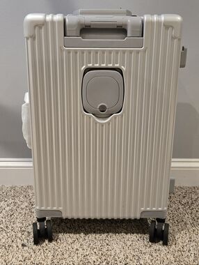 FEILARIO 20in Hardside Spinner Wheel Luggage Built-In TSA lock & Cup Holder NWT